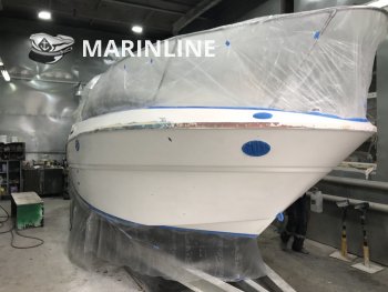 Покраска катера цена в компании «МаринЛайн». Ссылка на фотографию: https://www.marinline.ru/uploads/posts/2022-08/1661260474_photo_2022-08-23-12_24_10.jpeg